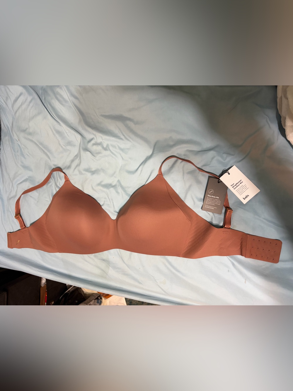 knix Smooth Molded Wireless Bra in Brown